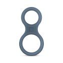 Boners Silicone Cock Ring And Ball Stretcher - Grey Boners Boners Silicone Cock Ring And Ball Stretcher - Grey Boners