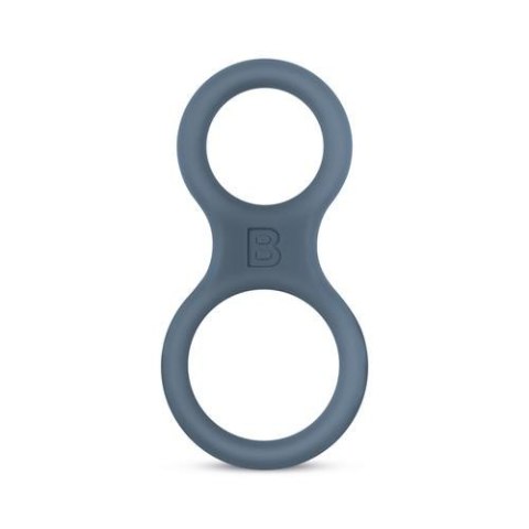 Boners Silicone Cock Ring And Ball Stretcher - Grey Boners Boners Silicone Cock Ring And Ball Stretcher - Grey Boners