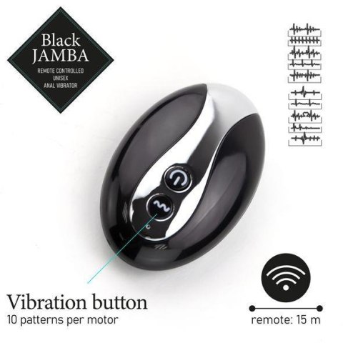 FeelzToys - Black Jamba Anal Vibrator FeelzToys FeelzToys - Black Jamba Anal Vibrator FeelzToys