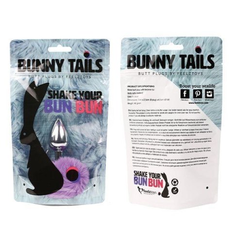 FeelzToys - Bunny Tails Butt Plug Purple FeelzToys FeelzToys - Bunny Tails Butt Plug Purple FeelzToys