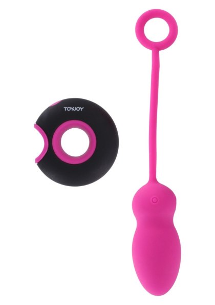 ToyJoy Embrace I - wibrujące jajko z pilotem, różowe, 7 cm