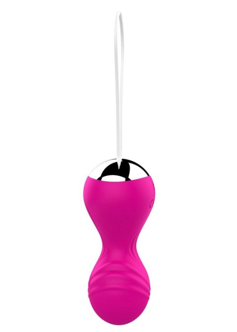 Kulki Gejszy - Vibrating Silicone Kegel Balls - Pink B - Series Magic