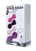 Kulki Gejszy - Vibrating Silicone Kegel Balls - Pink B - Series Magic