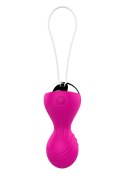 Kulki Gejszy - Vibrating Silicone Kegel Balls - Pink B - Series Magic