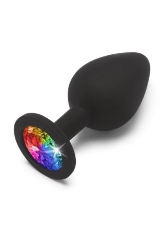 Rainbow Booty Jewel Medium Black TOYJOY