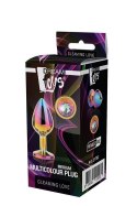 GLEAMING LOVE MULTICOLOUR PLUG MEDIUM Dream Toys GLEAMING LOVE MULTICOLOUR PLUG MEDIUM Dream Toys