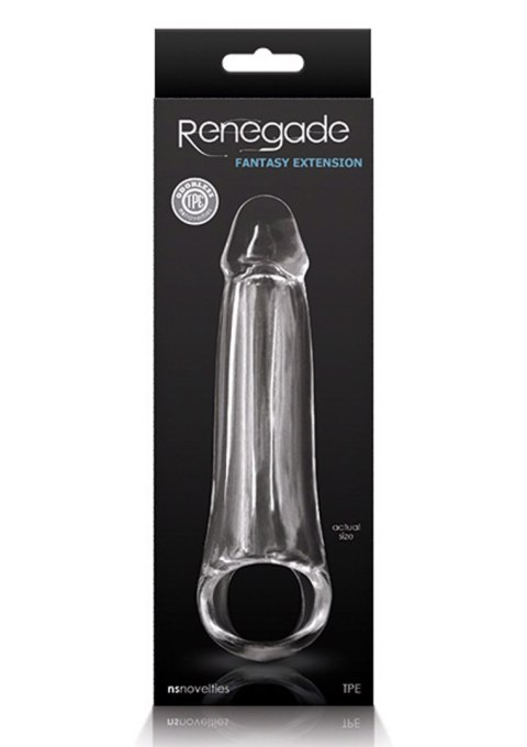 Renegade Fantasy Extension S Transparent NS Novelties Renegade Fantasy Extension S Transparent NS Novelties