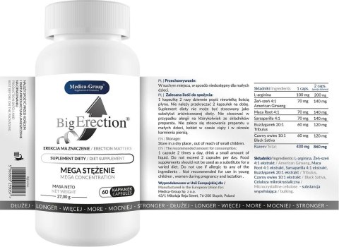 Supl.diety-Big Erection - kapsułki 60 szt Medica Supl.diety-Big Erection - kapsułki 60 szt Medica
