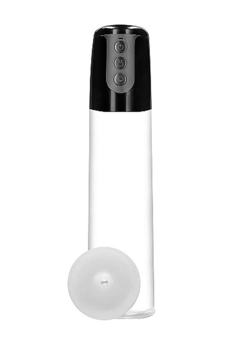 Automatic Cyber Pump with Masturbation Sleeve - Transparent Pumped Automatic Cyber Pump with Masturbation Sleeve - Transparent Pumped