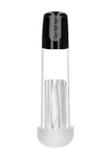 Automatic Cyber Pump with Masturbation Sleeve - Transparent Pumped Automatic Cyber Pump with Masturbation Sleeve - Transparent Pumped