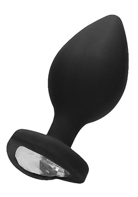 Diamond Heart Butt Plug - Extra Large - Black Ouch! Diamond Heart Butt Plug - Extra Large - Black Ouch!