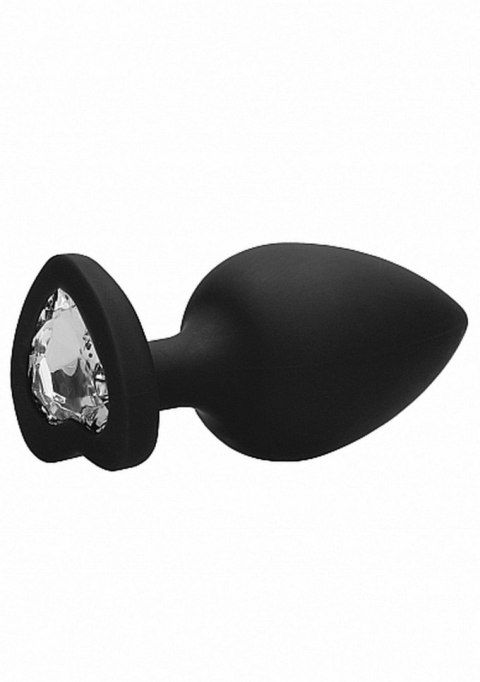 Diamond Heart Butt Plug - Extra Large - Black Ouch! Diamond Heart Butt Plug - Extra Large - Black Ouch!