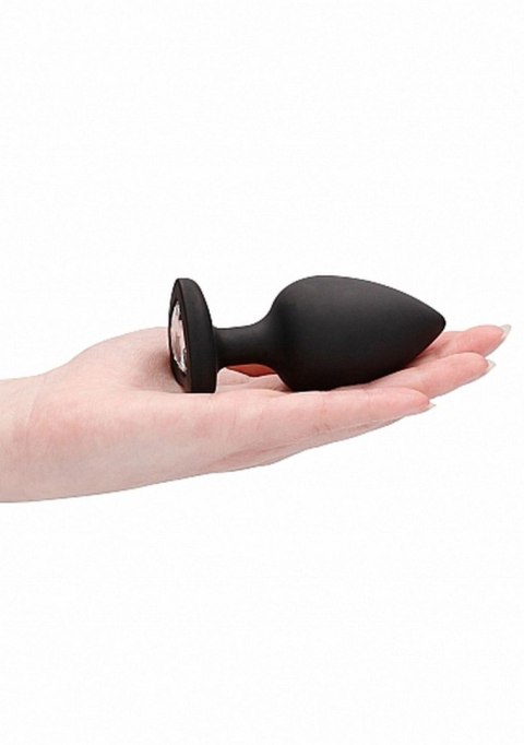 Diamond Heart Butt Plug - Extra Large - Black Ouch! Diamond Heart Butt Plug - Extra Large - Black Ouch!