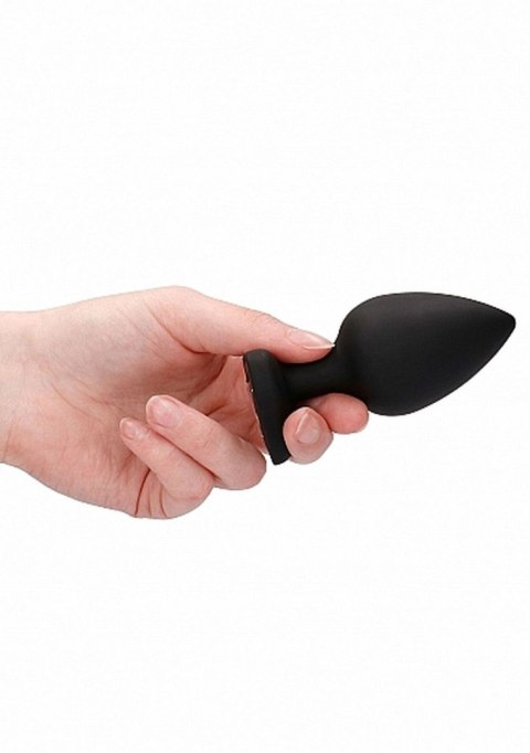 Diamond Heart Butt Plug - Extra Large - Black Ouch! Diamond Heart Butt Plug - Extra Large - Black Ouch!