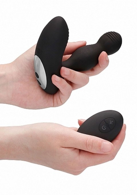 Remote Controlled E-Stim & Vibrating Prostate Massager - Black ElectroShock Remote Controlled E-Stim & Vibrating Prostate Massager - Black ElectroShock