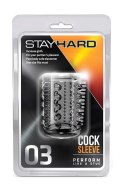 STAY HARD COCK SLEEVE 03 CLEAR Blush STAY HARD COCK SLEEVE 03 CLEAR Blush