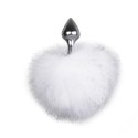 Bunny Tail Plug No. 1 - Silver/WhiteKorek analny EasyToys Bunny Tail Plug No. 1 - Silver/WhiteKorek analny EasyToys