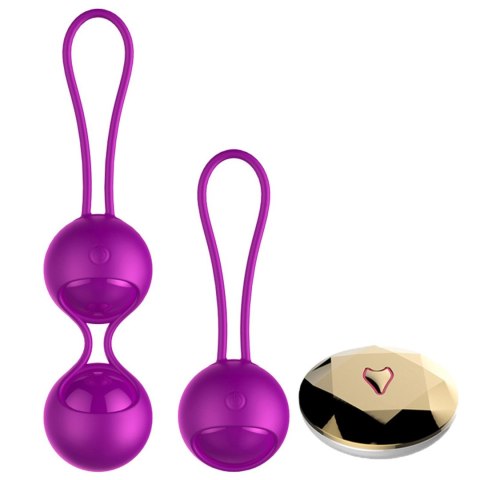 Kulki-Vibrating Silicone Kegel Balls Set USB 10 Function / Remote control B - Series Fox Kulki-Vibrating Silicone Kegel Balls Set USB 10 Function / Remote control B - Series Fox