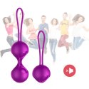 Kulki-Vibrating Silicone Kegel Balls Set USB 10 Function / Remote control B - Series Fox Kulki-Vibrating Silicone Kegel Balls Set USB 10 Function / Remote control B - Series Fox