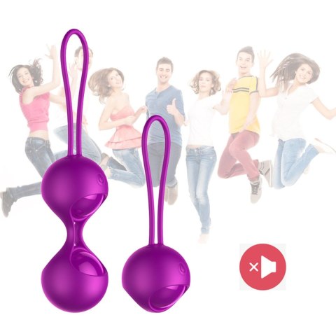 Kulki-Vibrating Silicone Kegel Balls Set USB 10 Function / Remote control B - Series Fox Kulki-Vibrating Silicone Kegel Balls Set USB 10 Function / Remote control B - Series Fox