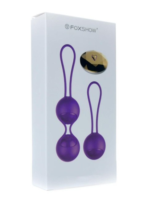 Kulki-Vibrating Silicone Kegel Balls Set USB 10 Function / Remote control B - Series Fox Kulki-Vibrating Silicone Kegel Balls Set USB 10 Function / Remote control B - Series Fox