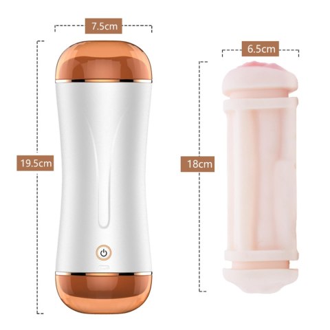 Masturbator - B - Series - Vibrating Masturbation Cup USB 10 function + Interactive Function / Double Ends B - Series Fox Masturbator - B - Series - Vibrating Masturbation Cup USB 10 function + Interactive Function / Double Ends B - Series Fox
