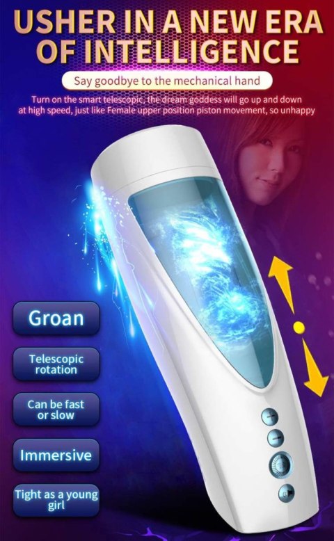 Masturbator-Vibrating, Rotating and Flashing Masturbation USB 10+10 Function / Talk Mode B - Series Fox Masturbator-Vibrating, Rotating and Flashing Masturbation USB 10+10 Function / Talk Mode B - Series Fox