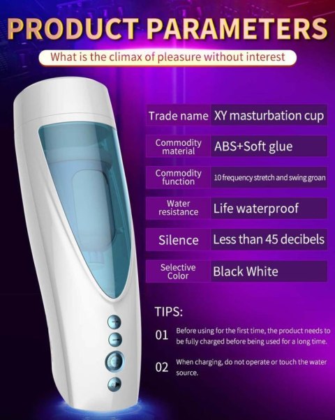 Masturbator-Vibrating, Rotating and Flashing Masturbation USB 10+10 Function / Talk Mode B - Series Fox Masturbator-Vibrating, Rotating and Flashing Masturbation USB 10+10 Function / Talk Mode B - Series Fox