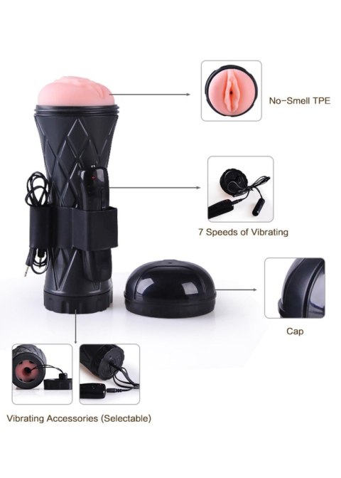 Masturbator-Vibrating Vagina cyber skin- Latarka B - Series Power Masturbator-Vibrating Vagina cyber skin- Latarka B - Series Power