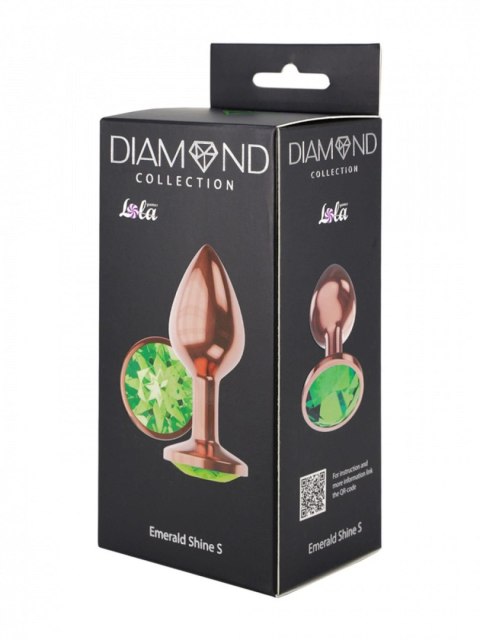 Plug-Butt Plug Diamond Emerald Shine S Rose Gold Lola Games Plug-Butt Plug Diamond Emerald Shine S Rose Gold Lola Games