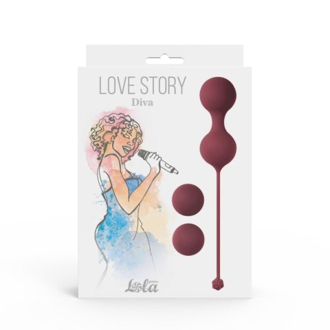 Vaginal balls set Love Story Diva Wine Red Lola Toys Vaginal balls set Love Story Diva Wine Red Lola Toys