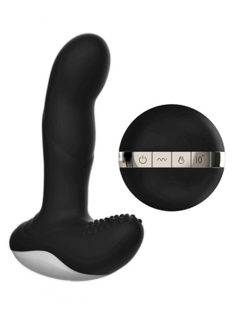 Wibrator-Silicone Massager USB 7 Function + Pulsator / Heating BLACK B - Series Fox Wibrator-Silicone Massager USB 7 Function + Pulsator / Heating BLACK B - Series Fox