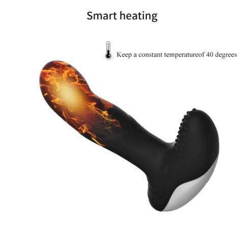 Wibrator-Silicone Massager USB 7 Function + Pulsator / Heating BLACK B - Series Fox Wibrator-Silicone Massager USB 7 Function + Pulsator / Heating BLACK B - Series Fox