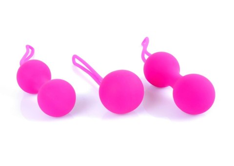Kulki-Silicone Kegal Balls Set - Pink B - Series HeavyFun Kulki-Silicone Kegal Balls Set - Pink B - Series HeavyFun