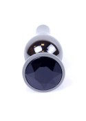 Korek Analny z Diamencikiem (BLACK) - Dark Silver BUTT PLUG Korek Analny z Diamencikiem (BLACK) - Dark Silver BUTT PLUG