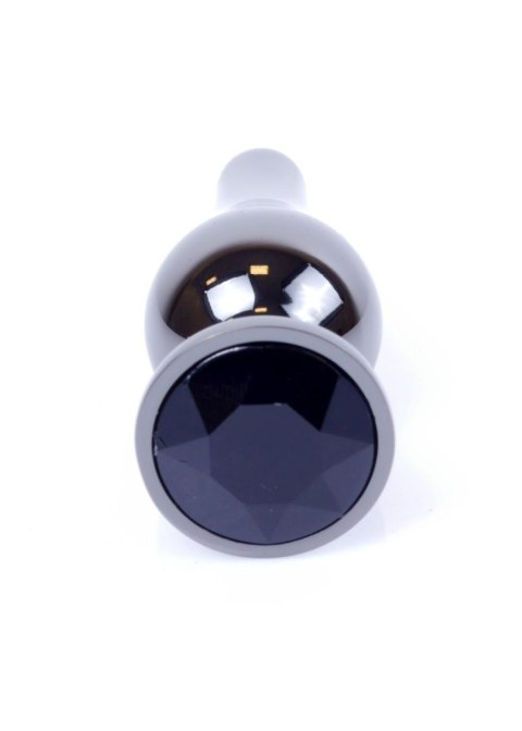 Korek Analny z Diamencikiem (BLACK) - Dark Silver BUTT PLUG Korek Analny z Diamencikiem (BLACK) - Dark Silver BUTT PLUG