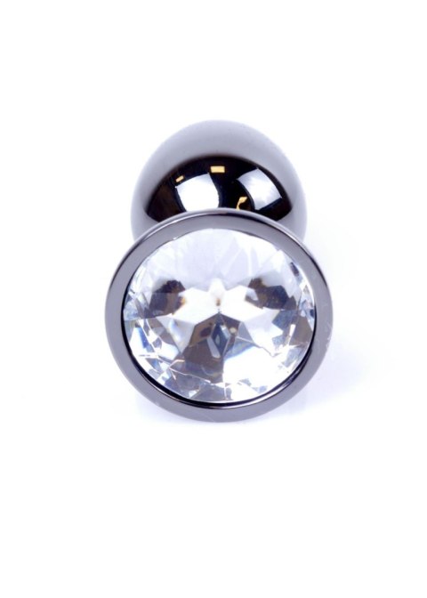 Plug-Jewellery Dark Silver PLUG- Clear B - Series HeavyFun Plug-Jewellery Dark Silver PLUG- Clear B - Series HeavyFun