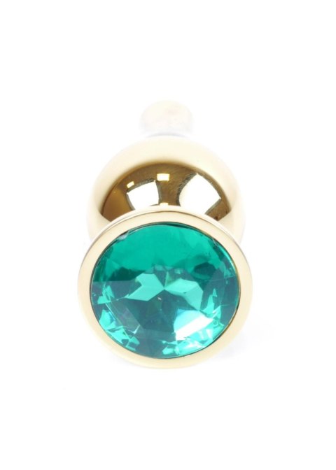 Plug-Jewellery Gold BUTT PLUG- Green B - Series HeavyFun Plug-Jewellery Gold BUTT PLUG- Green B - Series HeavyFun