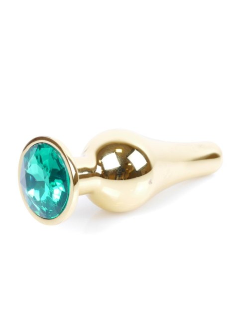 Plug-Jewellery Gold BUTT PLUG- Green B - Series HeavyFun Plug-Jewellery Gold BUTT PLUG- Green B - Series HeavyFun