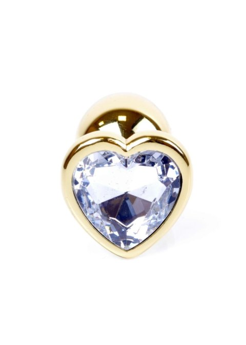 Plug-Jewellery Gold Heart PLUG- Clear B - Series HeavyFun Plug-Jewellery Gold Heart PLUG- Clear B - Series HeavyFun
