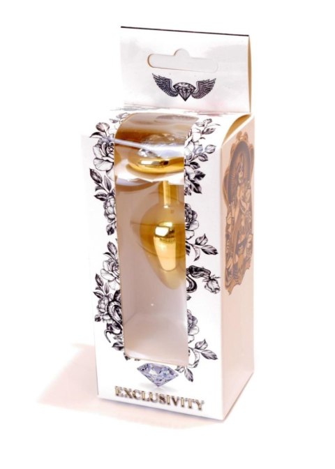 Plug-Jewellery Gold Heart PLUG- Clear B - Series HeavyFun Plug-Jewellery Gold Heart PLUG- Clear B - Series HeavyFun