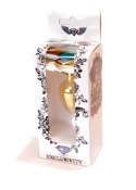 Plug-Jewellery Gold Heart PLUG- Light Blue B - Series HeavyFun Plug-Jewellery Gold Heart PLUG- Light Blue B - Series HeavyFun