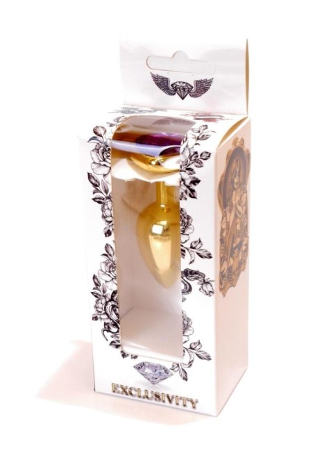 Plug-Jewellery Gold Heart PLUG- Purple B - Series HeavyFun Plug-Jewellery Gold Heart PLUG- Purple B - Series HeavyFun