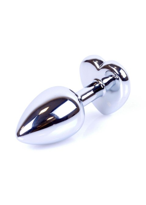 Plug-Jewellery Silver Heart PLUG- Clear B - Series HeavyFun Plug-Jewellery Silver Heart PLUG- Clear B - Series HeavyFun