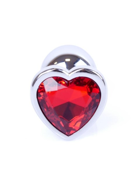 Plug-Jewellery Silver Heart PLUG- Red B - Series HeavyFun Plug-Jewellery Silver Heart PLUG- Red B - Series HeavyFun