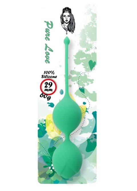 Silicone Kegel Balls 29mm 60g Green - B - Series B - Series Femme Silicone Kegel Balls 29mm 60g Green - B - Series B - Series Femme