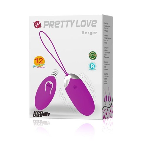 PRETTY LOVE - BERGER EGG 12 function vibrations Pretty Love PRETTY LOVE - BERGER EGG 12 function vibrations Pretty Love