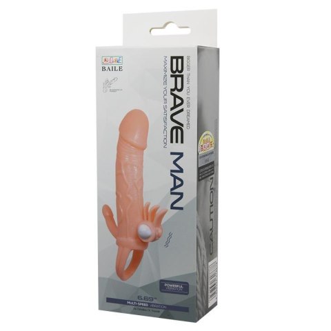 BAILE - BRAVE MAN SKIN 6,69"" MULTI-SPEED vibration Baile BAILE - BRAVE MAN SKIN 6,69"" MULTI-SPEED vibration Baile