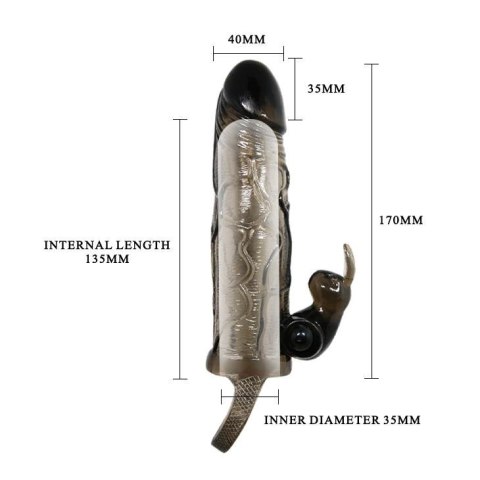 BAILE - BRAVE MAN SMOKE 5,91"" MULTI-SPEED vibration Baile BAILE - BRAVE MAN SMOKE 5,91"" MULTI-SPEED vibration Baile