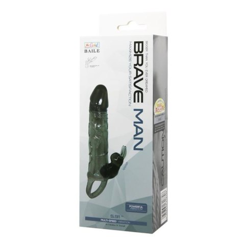 BAILE - BRAVE MAN SMOKE 5,91"" MULTI-SPEED vibration Baile BAILE - BRAVE MAN SMOKE 5,91"" MULTI-SPEED vibration Baile